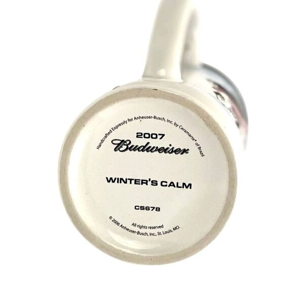 Budweiser Holiday Stein 2007 "Winter's Calm" NIB Includes COA - Picture 5 of 9